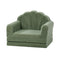 Shell Kids Fold Out Sofa & Bed Sherpa Boucle Green