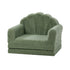 Shell Kids Fold Out Sofa & Bed Sherpa Boucle Green