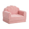 Shell Kids Fold Out Sofa & Bed Sherpa Boucle Pink