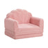 Shell Kids Fold Out Sofa & Bed Sherpa Boucle Pink