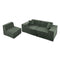 Oikiture 300cm Modular Sofa Compressed Convertible Chenille Green