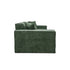 Oikiture 300cm Modular Sofa Compressed Convertible Chenille Green