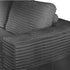 Oikiture Modular L Shape Sofa Cloud Couch Chaise Corduroy Grey
