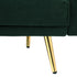 Oikiture 3 Seater Sofa Bed Convertible Velvet Green