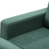 Oikiture 3 Seater Sofa Lounge Set Modular Couch Drawers&Ottoman Velvet Green