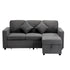 3 Seater Sofa Modular Couch Drawers Ottoman Velvet