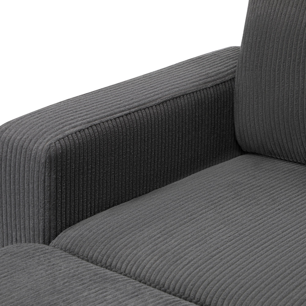3 Seater Sofa Modular Couch Drawers Ottoman Velvet
