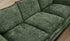 Oikiture Modular 3 Seater Sofa Chenille Green