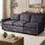 3 Seater Sofa Couch Lounge Thick Cushion Futon Corduroy Grey
