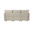 3 Seater Sofa Couch Lounge Thick Cushion Futon Corduroy Beige