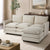Sofa Set Modular Couch with Ottoman Thick Cushion Corduroy