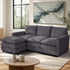 Sofa Set Modular Couch Ottoman Lounge Thick Cushion Grey