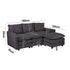 Sofa Set Modular Couch Ottoman Lounge Thick Cushion Grey