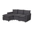 Sofa Set Modular Couch Ottoman Lounge Thick Cushion Grey