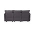 3 Seater Sofa Couch Lounge Thick Cushion Futon Corduroy Grey