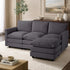 Sofa Set Modular Couch Ottoman Lounge Thick Cushion Grey