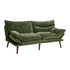 3 Seater Sofa Bed Recliner Convertible Chenille Green Beds
