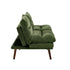 3 Seater Sofa Bed Recliner Convertible Chenille Green Beds