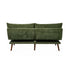 3 Seater Sofa Bed Recliner Convertible Chenille Green Beds