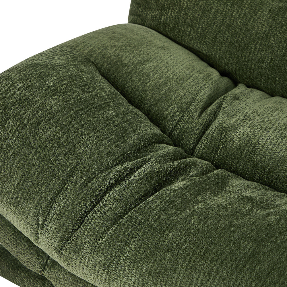 3 Seater Sofa Bed Recliner Convertible Chenille Green Beds