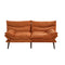 Oikiture Sofa Bed Recliner Couch Convertible Corduroy Burnt Orange