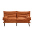 Oikiture Sofa Bed Recliner Couch Convertible Corduroy Burnt Orange