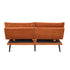 Oikiture Sofa Bed Recliner Couch Convertible Corduroy Burnt Orange