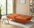 Oikiture Sofa Bed Recliner Couch Convertible Corduroy Burnt Orange