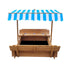 Kids Sandpit Wooden Sandbox Beach with Canopy