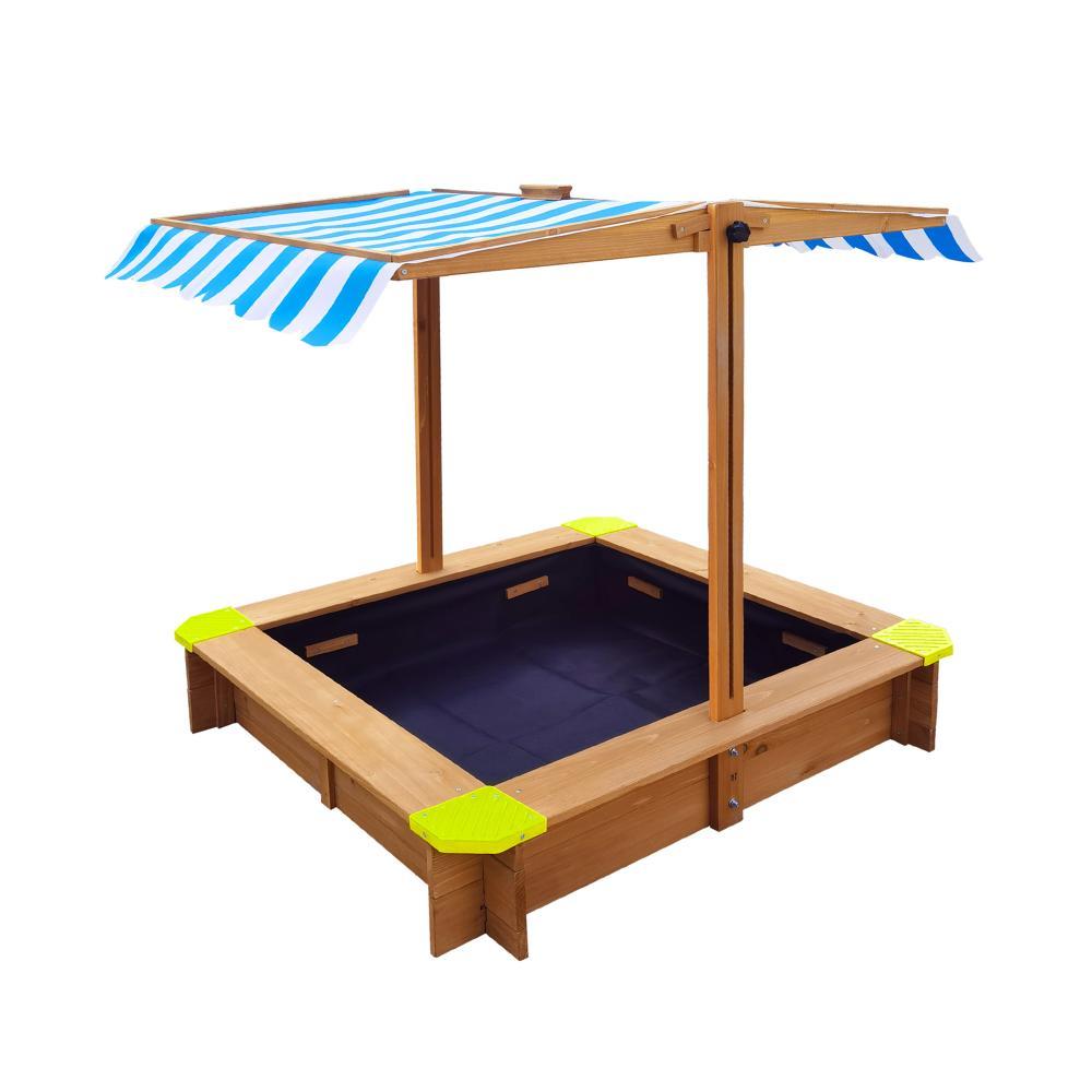 Sandpit Kids Toy Sandbox with Canopy 95 x 95 x 95cm