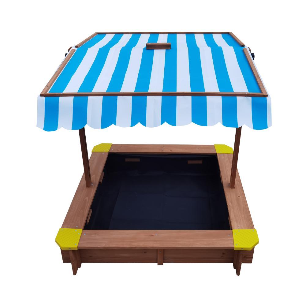 Sandpit Kids Toy Sandbox with Canopy 95 x 95 x 95cm