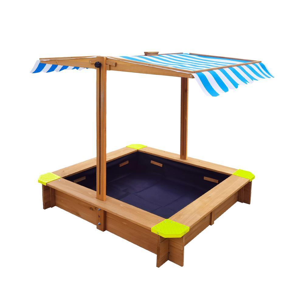 Sandpit Kids Toy Sandbox with Canopy 95 x 95 x 95cm