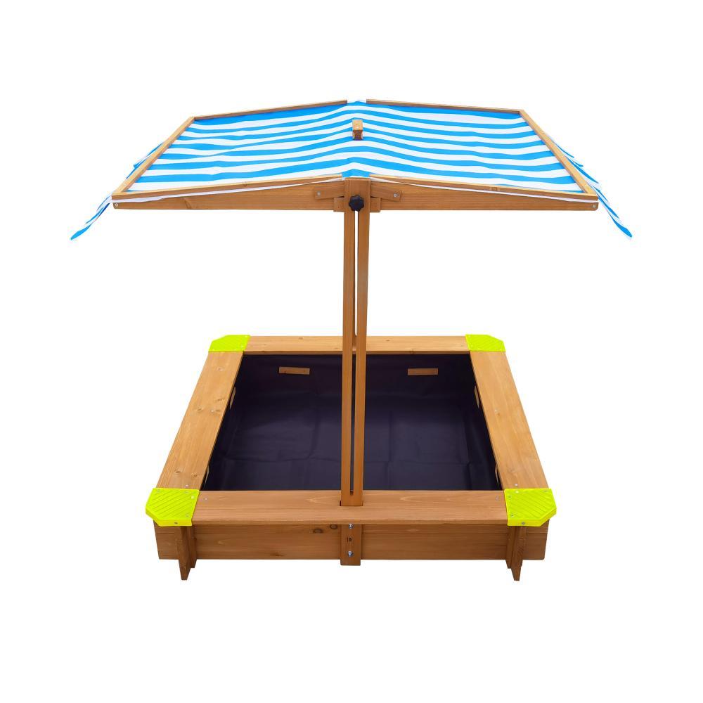 Sandpit Kids Toy Sandbox with Canopy 95 x 95 x 95cm