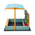 Kids Sandpit Outdoor Wooden Sandbox Beach Play Canopy
