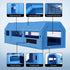 Inflatable Spray Booth Car Paint Tent 1000X500X350cm 2 Blowers Filter Mobile Garage Workstation