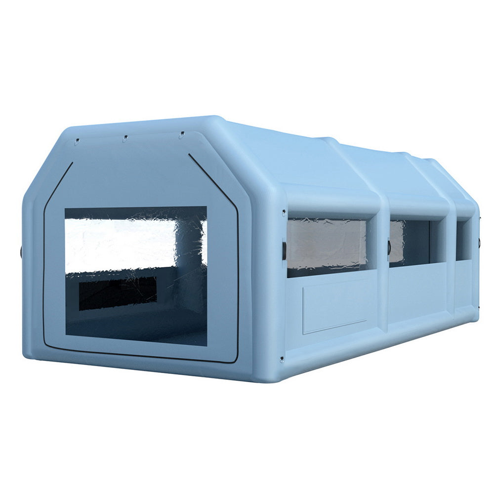 Inflatable Spray Booth 8.5X4.6M Car Paint Tent Filter System 2 Blowers