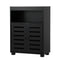 Oikiture Buffet Sideboard Storage Cabinet 2 Doors Black