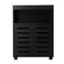 Oikiture Buffet Sideboard Storage Cabinet 2 Doors Black