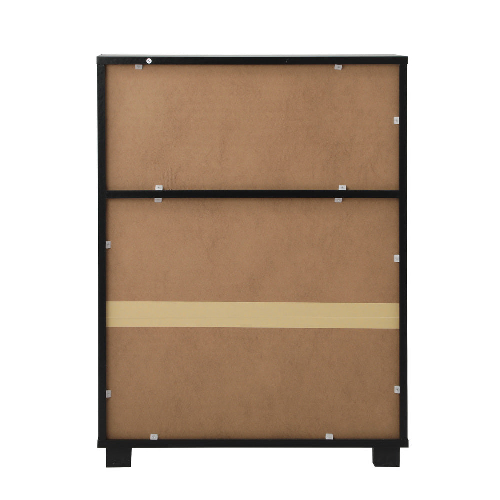 Oikiture Buffet Sideboard Storage Cabinet 2 Doors Black