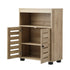 Shoes Storage Cabinet 2 Doors Brown Set of 2