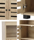 Shoes Storage Cabinet 2 Doors Brown Set of 2