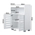 Shoes Storage Cabinet Organiser Shelf 2 Doors White