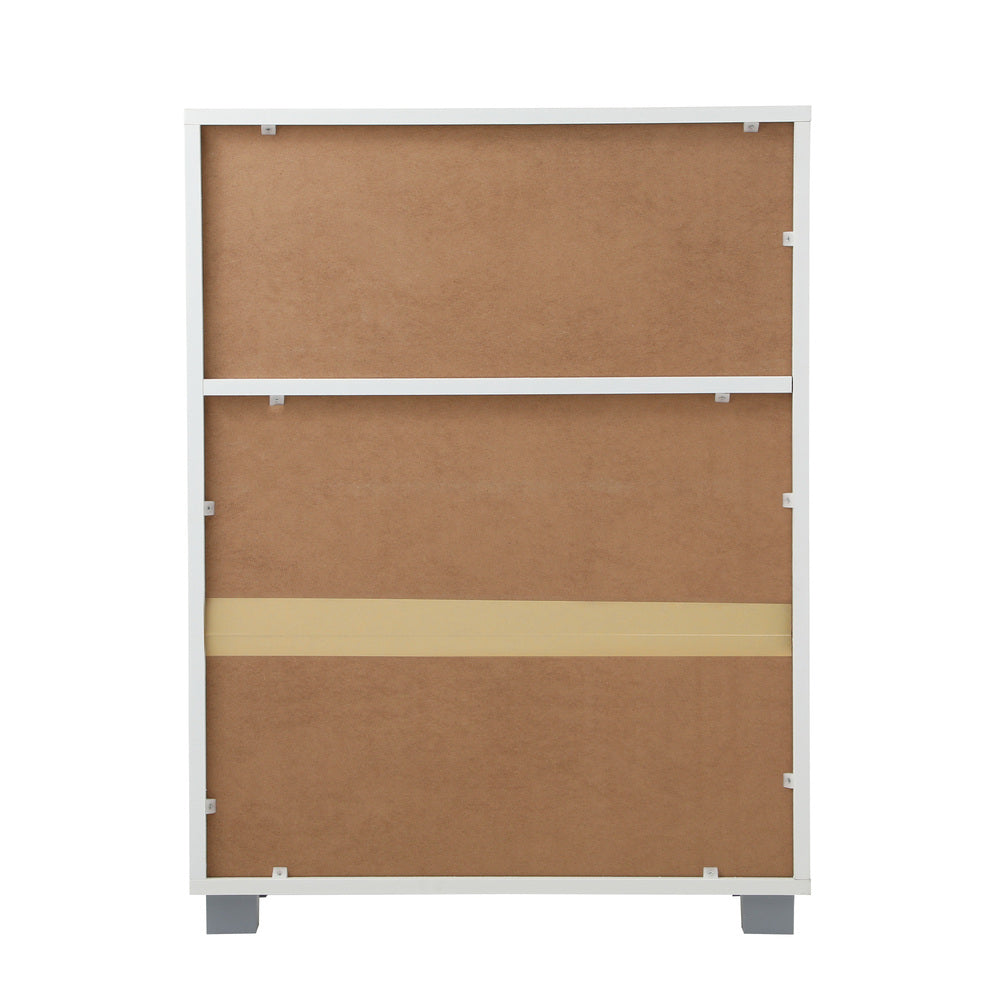 Shoes Storage Cabinet Organiser Shelf 2 Doors White
