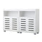 Shoes Storage Cabinet 2 Doors White Set of 2