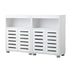 Shoes Storage Cabinet 2 Doors White Set of 2