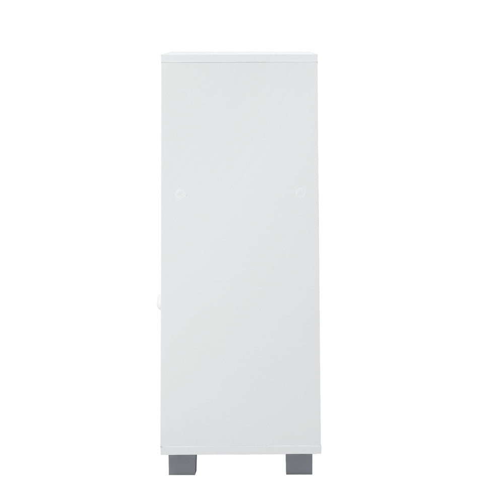 Shoes Storage Cabinet 2 Doors White Set of 2