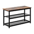 Shoe Bench Rack Shelf Storage 3-Tier Industrial Furniture