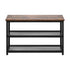 Shoe Bench Rack Shelf Storage 3-Tier Industrial Furniture