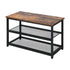 Shoe Bench Rack Shelf Storage 3-Tier Industrial Furniture