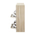 Shoe Storage Cabinet 4 Compartment with Rows 2 Drawers